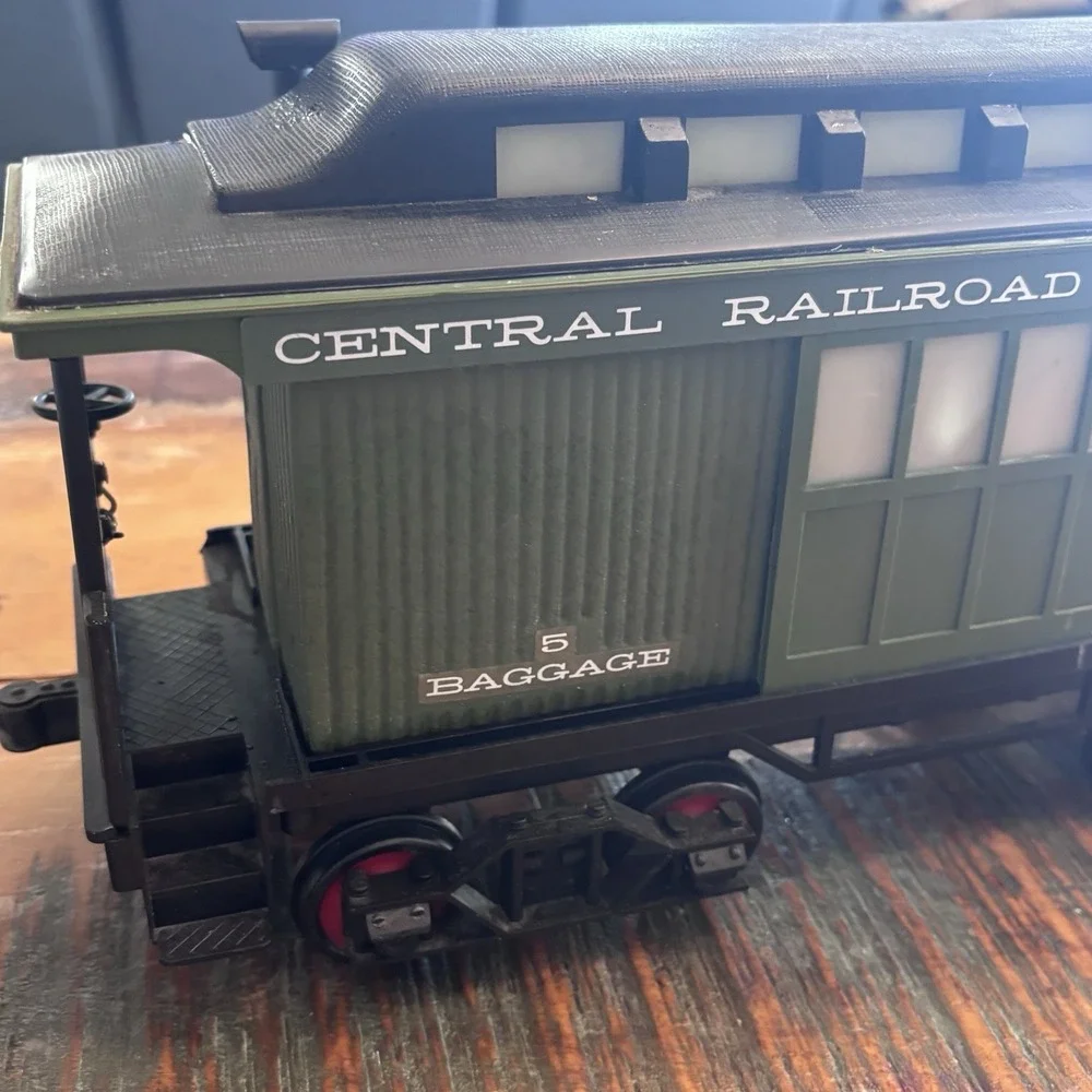 Jim Beam US Express 5 Baggage Car Central Railroad of New Jersey Decanter Empty